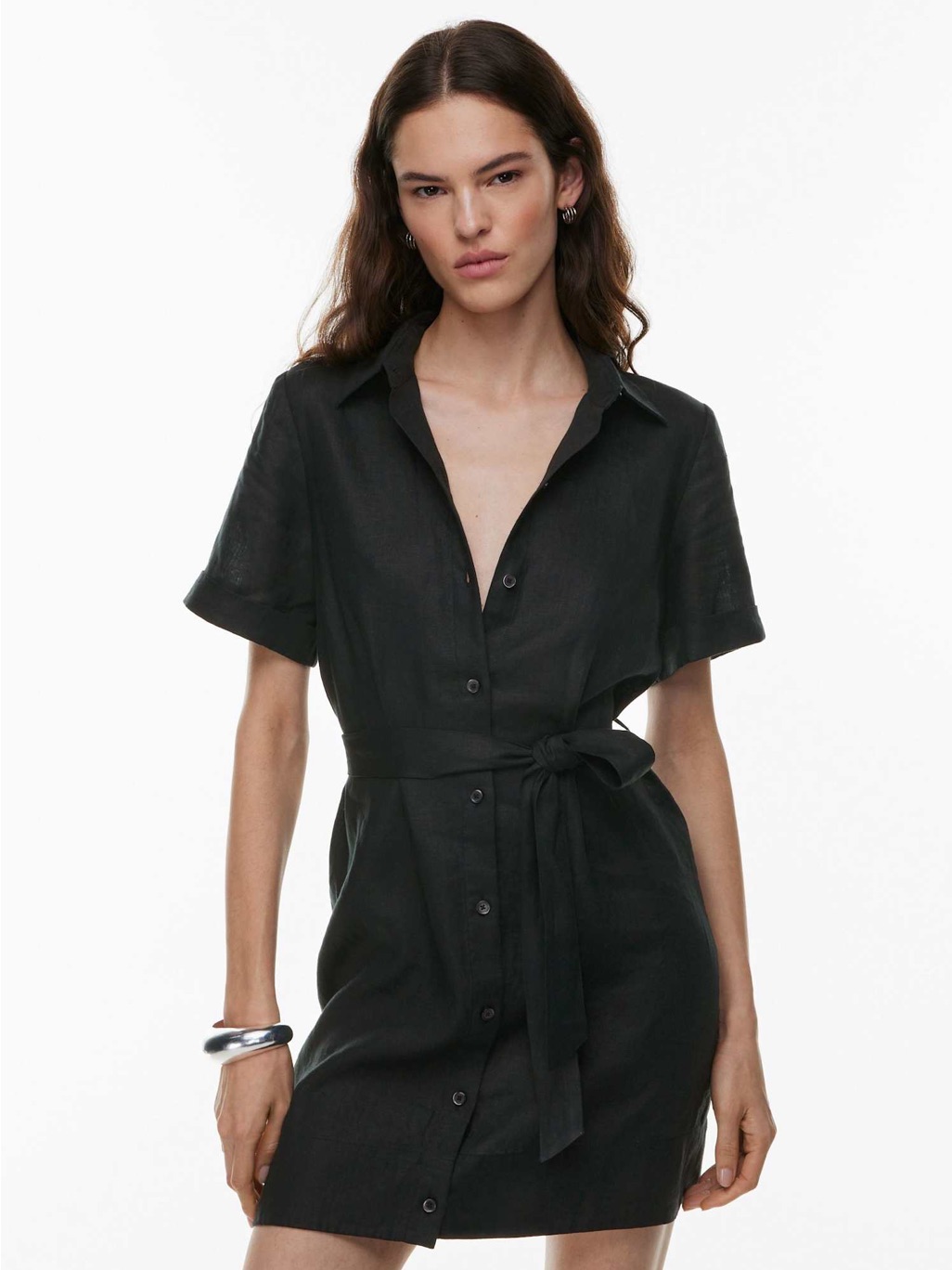 Aritzia Wilfred Eleta Linen Mini Dress